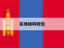 在线接码短信