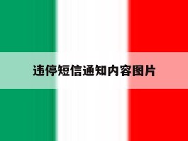 违停短信通知内容图片