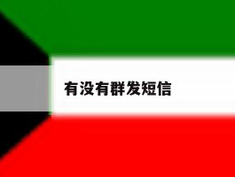 有没有群发短信