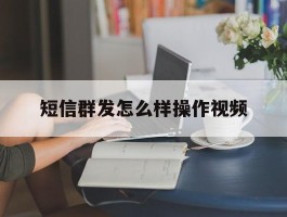 短信群发怎么样操作视频