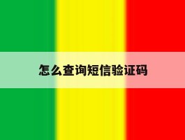 怎么查询短信验证码