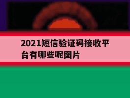 2021短信验证码接收平台有哪些呢图片