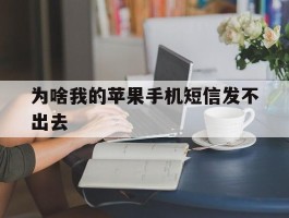 为啥我的苹果手机短信发不出去