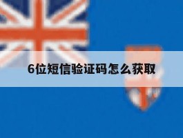 6位短信验证码怎么获取