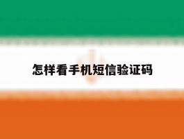 怎样看手机短信验证码