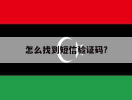 怎么找到短信验证码?