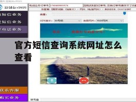 官方短信查询系统网址怎么查看