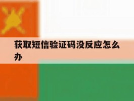 获取短信验证码没反应怎么办