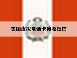 美国虚拟电话卡接收短信