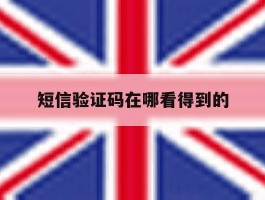 短信验证码在哪看得到的