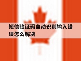 短信验证码自动识别输入错误怎么解决
