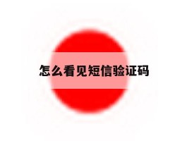 怎么看见短信验证码