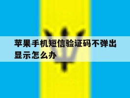 苹果手机短信验证码不弹出显示怎么办