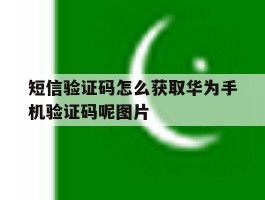 包含短信验证码怎么获取华为手机验证码呢图片的词条