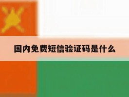 国内免费短信验证码是什么