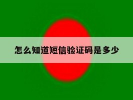 怎么知道短信验证码是多少