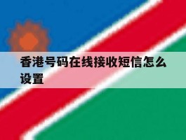 香港号码在线接收短信怎么设置