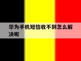 华为手机短信收不到怎么解决呢