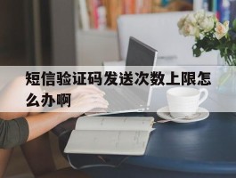 短信验证码发送次数上限怎么办啊