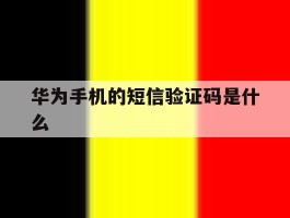 华为手机的短信验证码是什么