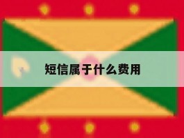 短信属于什么费用