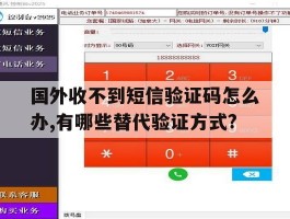 包含国外收不到短信验证码怎么办,有哪些替代验证方式?的词条