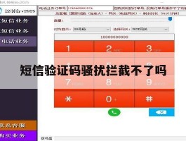 短信验证码骚扰拦截不了吗