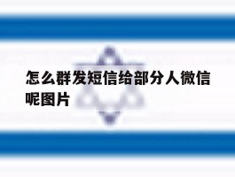 怎么群发短信给部分人微信呢图片