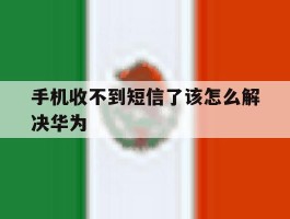 手机收不到短信了该怎么解决华为的简单介绍